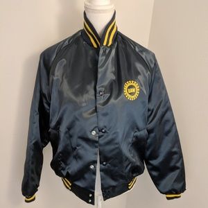 Vintage United Auto Workers Lined Baseball Jacket